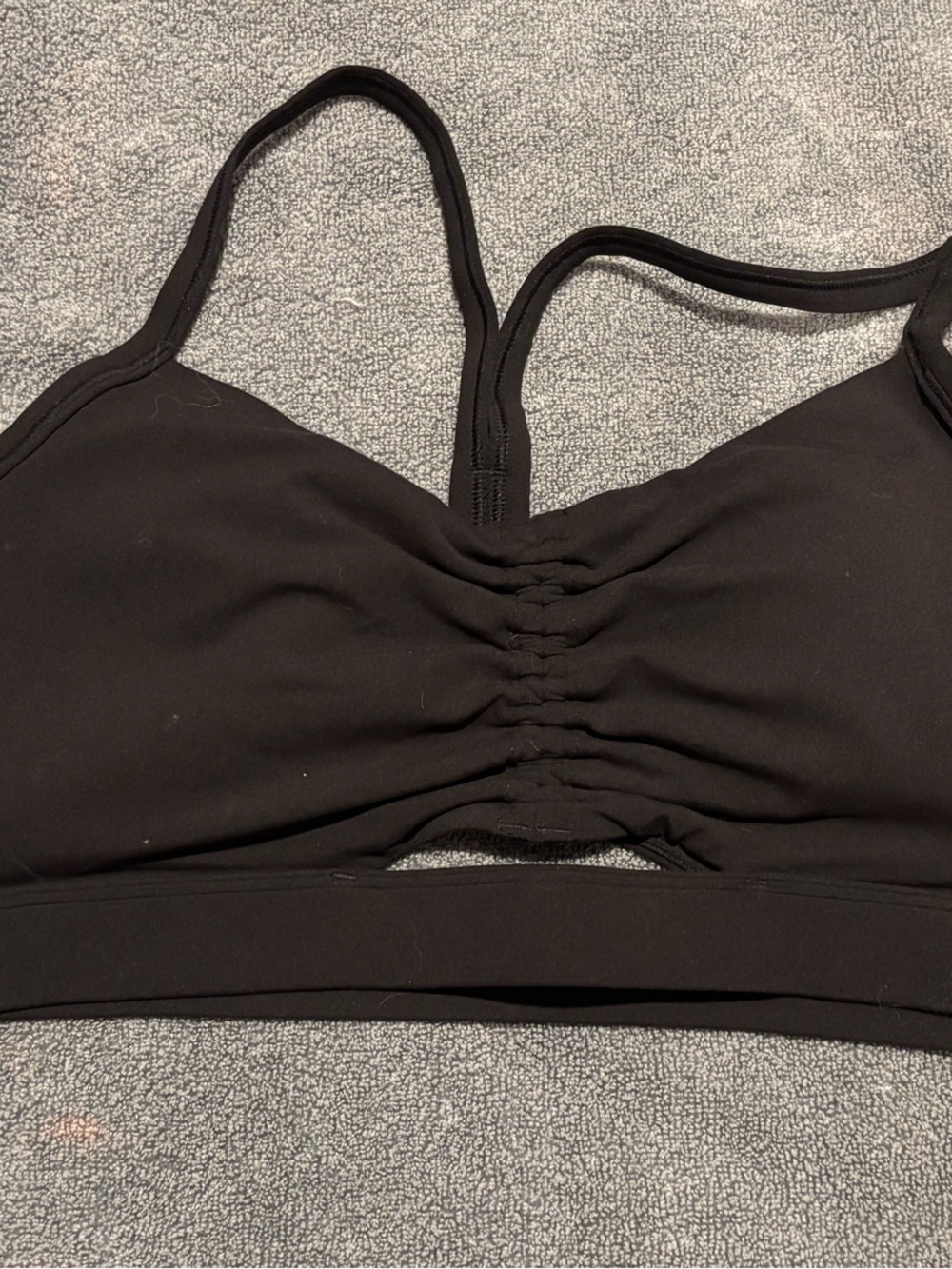 Athleta Black Seamless Sports Bralette